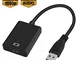 EDUPUP Adattatore da USB a HDMI, da USB 3.0/2.0 a HDMI 1080P Full HD (Maschio a Femmina) V...