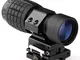 MAYMOC 3X Magnifier Scope Sight Flip to Side Sgancio rapido compatibile con 20mm Picatinny...