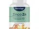 Integratore Zinco 25 mg, 400 Compresse Vegan contro Acne e Brufoli, Scorta 1 Anno +, Antio...