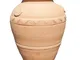 GIARA IN TERRACOTTA FATTO A MANO ALTEZZA CM. 65, DIAMETRO CM. 42 MADE IN ITALY VASO COTTO...