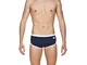 Arena M Team Stripe Low Waist Short, Pantaloncino da Nuoto Uomo, Blu (Navy/White), 46 IT