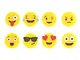 Balvi - Emoji Set di segna Bicchieri in Silicone. Set Composto da 8 Pezzi con Diverse Icon...