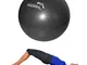 Mvs PALLA 25-27 cm MORBIDA +2 Tappi +Cannuccia, Pilates Ginnastica Yoga Gym SOFT OVER BALL...