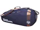 Wilson ROLAND GARROS TEAM, 6 Racchette, Blu (Navy)