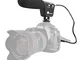 Sutefoto Interview Microphone Camera Microphone Shotgun Video Mic con Shock-Mount per Cano...