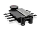 H.Koenig RP360 Raclette Multifunzione per 8 Pers., Base di rotazione 360°, Funzione Raclet...