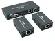 PWAY PW-HTS0102IR(POC) 1X2 Splitter HDMI Extender Over Cat6 Ethernet Cavo con Senza Ritard...