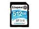 Kingston SDG/512GB SD Canvas Go! Scheda SD da 512 GB per Fotocamere DSLR, Droni e Altri Di...