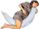 Koala Babycare Cuscino gravidanza e Allattamento Neonato Sfoderabile - Dispositivo Medico...