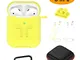 GeeRic Custodia Compatibile per AirPods 2 2019,(LED Visibile) 8PCS Accessori Set Case Prot...