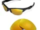 Walleva - Lenti di ricambio ventilate o lenti con Earsocks per occhiali da sole Oakley Hal...