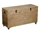 adami Baule in Legno con Ruote 102x37H50/58cm