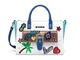 Braccialini BORSA ROCK TRAVEL IN ECOPELLE CON TRACOLLA BIANCO