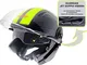 Guardian 0379 Casco Jet Doppia Visiera Hi-Vis, Nero B/M, M