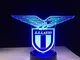 Lampada da illusione 3D Lampada da notte a led Ss Lazio Lampada da night club italiana Tou...