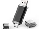 TOPESEL Chiavetta USB C 3.0 128GB, 2 in 1 USB 3.0 Tipo C Dual OTG Pendrive Flash Drive Mem...