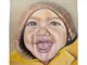 BABY PORTRAIT PAINTING - RITRATTO SU COMMISSIONE - DIPINTO AD OLIO SU TELA