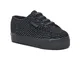 SUPERGA 2730 VELVDOTSGLITTERJ, Sneaker, Bambine e ragazze, Black/Silver 946, 26 EU