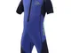 Aqua Sphere Kids Stingray HP Manica Corta Core Warmer/muta, Bambino, Blu/Navy Blue, Gr. 10...