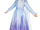 Disney Costumi Vestito per Ragazze Frozen Blu 5-6 anni