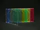 100 Custodie CD Singole Slim Colorate, Box porta CD 5,2 mm - Qtecx