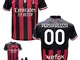 Maglia Calcio Milan Home Personalizzabile Replica Autorizzata 2022-2023 Taglie da Bambino...