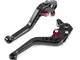 YJS Motocicletta Breve Leve Freno e Frizione in CNC Alluminio Regolabile per Moto Sportiva...