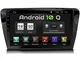 XM-10SKOCT Autoradio adatto per SKODA OCTAVIA 2014-2017 I con Android 10 I GPS I touch scr...