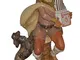 euromarchi Statuetta Pastore Suonatore di Organino Presepe Personaggio 30 cm in Resina