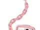 Disney Baby - Minnie Mouse - Clip Ciuccio e Catenella Portaciuccio con dettagli in Argento...