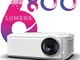 Proiettore Full HD, BOSNAS Videoproiettore 1080p Nativo Supporta Sonori Hi-Fi, con Correzi...