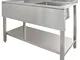 KuKoo Lavello in Acciaio Inox Industriale Lavandino Catering Lavello Ristorante Commercial...