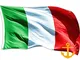 Andrà Tutto Bene Bandiera Italia 5 * 3ft 90x150cm Tricolore Azzurri Nazionale Tessuto Resi...