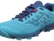 Mizuno Wave Hayate 5, Scarpe da Trail Running Donna, Blu Pavone Smalto Blu Rosa Brillante...