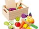 mysunny Frutta e Verdura Giocattolo, Cucina Magnetico Legno per Bambini Giocattoli, Cucina...