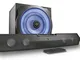 Trust Tytan Gaming GXT 668 Soundbar 2.1 con Set Illuminato LED BLU Subwoofer e Altoparlant...