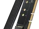 UGREEN Adattatore PCIe M.2 NVME, Adapter PCIe x16 Express 4.0 64Gpbs con Dissipatore di Ca...