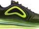 Nike Air Max 720, Scarpe da Atletica Leggera Uomo, Multicolore (Black/Bright Crimson/Volt...