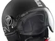 OFFERTA CASCO MOMO DESIGN FGTR NERO OPACO SILVER - CLASSIC EDITION TG L