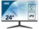 AOC 24B1XHS Monitor LED da 23.8", Pannello IPS, FHD, 1920 x 1080, VESA 75 x 75, VGA, HDMI,...