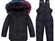 Odziezet Tuta da Sci Impermeabile 2 Pezzi da Unisex Bambino 2-5 Anni Cappotto di Piumino +...