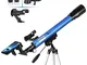 Telmu F60050M / 5 Telescopio rifrattivo con specchio diagonale a 45 gradi e Red Dot Observ...