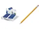 STAEDTLER Mars plastic 526 50 Gomma, 65 x 23 x 13 mm, Confezione da 20 & AmazonBasics - Ma...