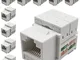 Greluma 10 pz RJ45 CAT6 Keystone Jack in bianco e supporto Keystone Punch-Down