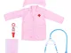 STOBOK Costume da Infermiera Bambino Uniforme da Infermiera Medico con Copricapo Stetoscop...