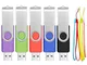 PenDrive 5 Pezzi 4GB Chiavette USB - Girevole Pen Drive 4 Giga Multicolore Pennetta USB Un...
