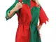 ILOVEFANCYDRESS - Travestimento da Elfo, per Natale, Vestito Lungo con Cappello a Punta da...