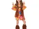 Morph Hippie Bambina, Giallo Vestito Hippie Bambina, Costume Carnevale Anni 80, Hippie Gil...
