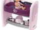 Smoby- Culla per Bambini 2 in 1 220355 Bambole, Colore Morado, 24-72 mesi