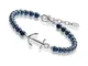 Amtier Braccialetti di Ancoraggio per Donna Uomo con Pietra Preziosa Blu, Bracciale Tennis...